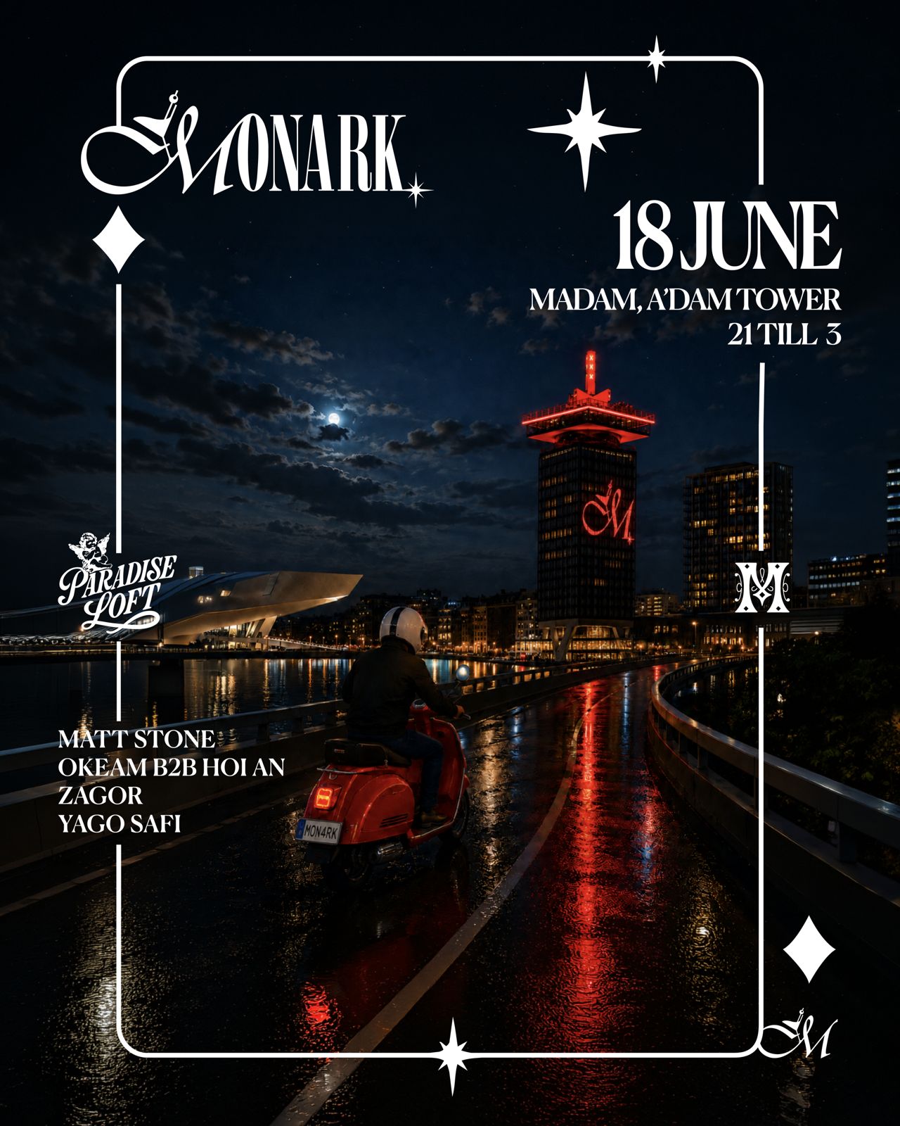 MA’DAM poster: A'DAM Tower, Amsterdam, 18 June 2026